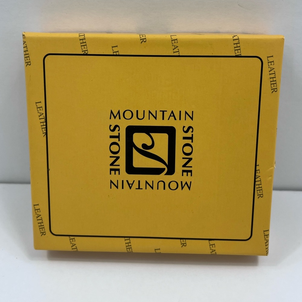 ⭐️STONE MOUNTAIN💯MENS BLACK LEATHER WALLET W/RFID PROTECTION, INTERIOR ZIPPER - Picture 15 of 16